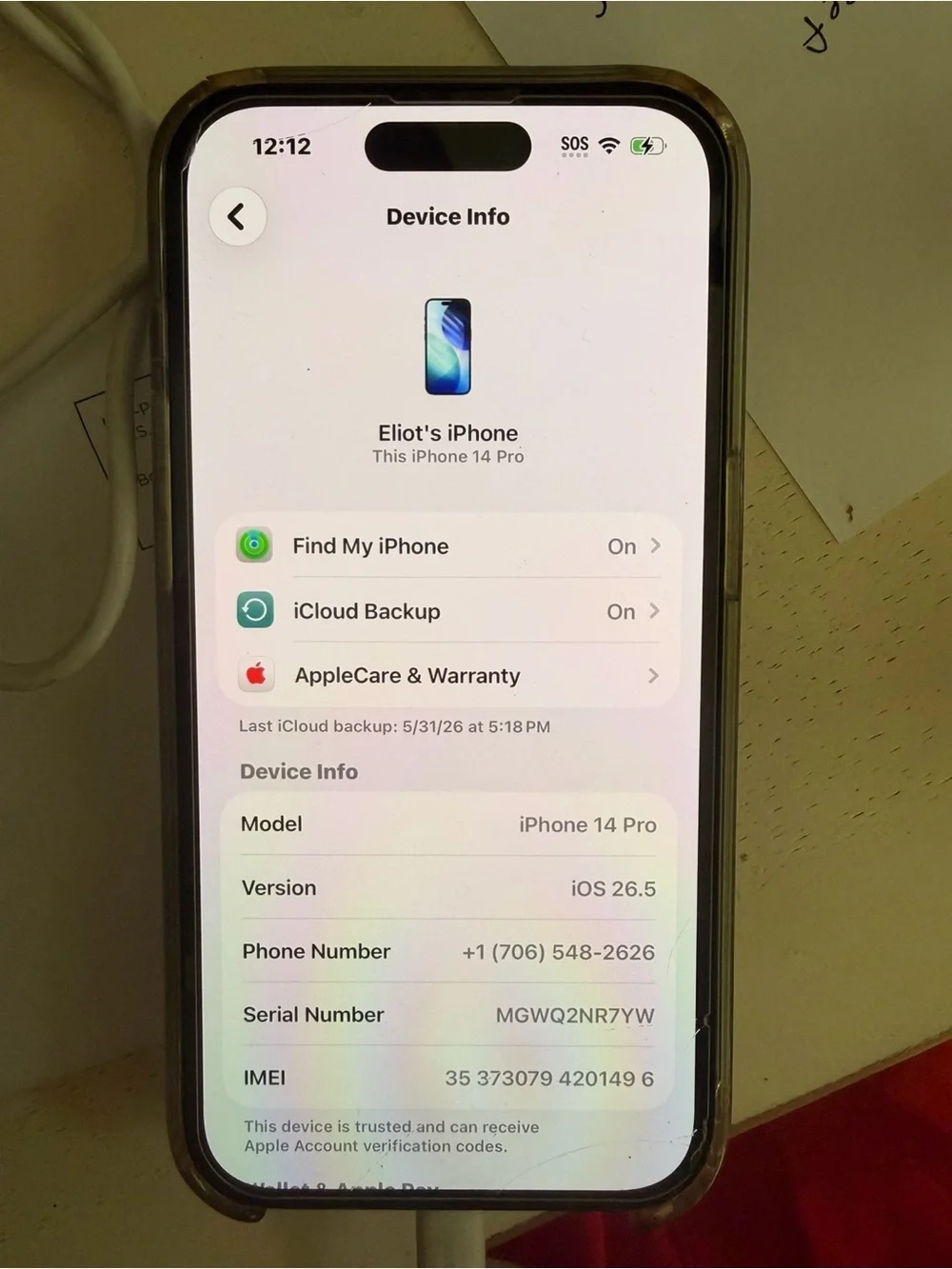 iPhone 14 Pro – Functional, Shattered Back Glass